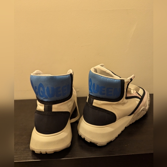 Alexander McQueen Men's Multicolored High-Top Court Trainer Size 41.5 EU 8.5 US - Picture 8 of 14